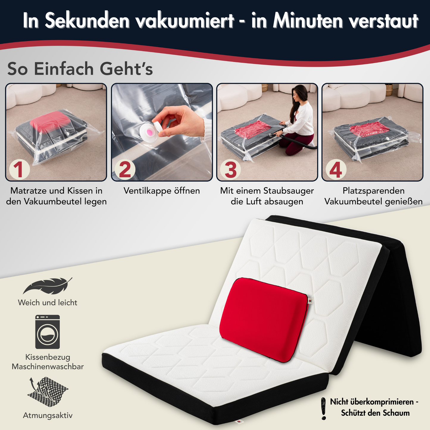 Faltmatratze im Set
