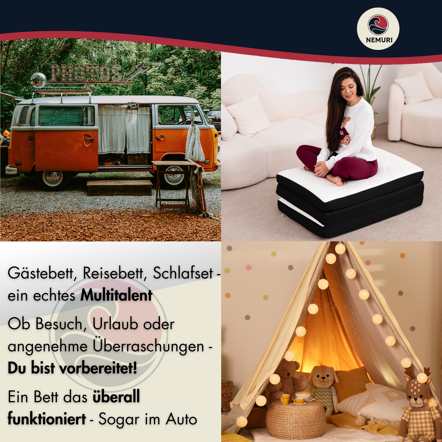Faltmatratze im Set